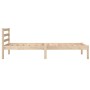 Estructura de cama madera maciza de pino 75x190 cm de , Camas y somieres - Ref: Foro24-810390, Precio: 68,66 €, Descuento: %