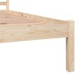 Estructura de cama madera maciza de pino 75x190 cm de , Camas y somieres - Ref: Foro24-810390, Precio: 68,66 €, Descuento: %