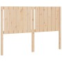 Solid pine wood bed headboard 145.5x4x100 cm by , Headboards and footboards - Ref: Foro24-818870, Price: 59,42 €, Discount: %