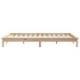 Estructura de cama de madera maciza de pino 160x200 cm de , Camas y somieres - Ref: Foro24-820551, Precio: 120,99 €, Descuent...