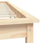 Estructura de cama de madera maciza de pino 160x200 cm de , Camas y somieres - Ref: Foro24-820551, Precio: 120,99 €, Descuent...