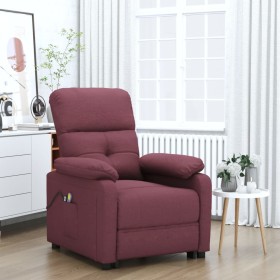 Sillón de masaje elevable tela morado de , Sillones de masaje eléctricos - Ref: Foro24-3120377, Precio: 321,99 €, Descuento: %