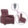 Purple fabric elevating massage chair by , Electric massage chairs - Ref: Foro24-3120377, Price: 321,41 €, Discount: %