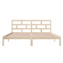 Solid pine wood bed frame 140x190 cm by , Beds and slatted bases - Ref: Foro24-3101198, Price: 117,06 €, Discount: %