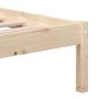 Solid pine wood bed frame 140x190 cm by , Beds and slatted bases - Ref: Foro24-3101198, Price: 117,06 €, Discount: %