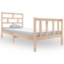 Estructura de cama madera maciza de pino 100x200 cm de , Camas y somieres - Ref: Foro24-3101338, Precio: 121,98 €, Descuento: %