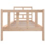 Estructura de cama madera maciza de pino 100x200 cm de , Camas y somieres - Ref: Foro24-3101338, Precio: 121,98 €, Descuento: %