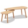 Set of coffee tables 2 units solid brown pine wood by vidaXL, Coffee table - Ref: Foro24-244733, Price: 82,99 €, Discount: %