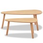 Set of coffee tables 2 units solid brown pine wood by vidaXL, Coffee table - Ref: Foro24-244733, Price: 82,99 €, Discount: %