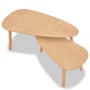 Set of coffee tables 2 units solid brown pine wood by vidaXL, Coffee table - Ref: Foro24-244733, Price: 82,99 €, Discount: %