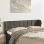 Cabecero de terciopelo gris oscuro 147x23x78/88 cm de , Cabeceros y pies de cama - Ref: Foro24-3117193, Precio: 67,60 €, Desc...