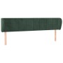 Dark green velvet headboard 163x23x78/88 cm by , Headboards and footboards - Ref: Foro24-3117201, Price: 68,27 €, Discount: %