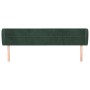 Cabecero de terciopelo verde oscuro 163x23x78/88 cm de , Cabeceros y pies de cama - Ref: Foro24-3117201, Precio: 68,30 €, Des...