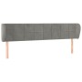 Cabecero de terciopelo gris claro 163x23x78/88 cm de , Cabeceros y pies de cama - Ref: Foro24-3117198, Precio: 71,69 €, Descu...