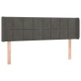 Dark gray velvet headboard 147x16x78/88 cm by , Headboards and footboards - Ref: Foro24-3118817, Price: 68,91 €, Discount: %