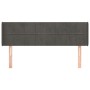 Dark gray velvet headboard 147x16x78/88 cm by , Headboards and footboards - Ref: Foro24-3118817, Price: 68,91 €, Discount: %