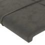 Dark gray velvet headboard 147x16x78/88 cm by , Headboards and footboards - Ref: Foro24-3118817, Price: 68,91 €, Discount: %