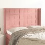 Headboard with pink velvet ears 147x16x118/128 cm by , Headboards and footboards - Ref: Foro24-3119633, Price: 132,04 €, Disc...