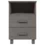 Mesitas noche 2 uds HAMAR pino macizo gris claro 40x35x62 cm de vidaXL, Mesitas de noche - Ref: Foro24-340419, Precio: 117,08...