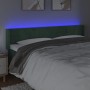 Cabecero con LED de terciopelo verde oscuro 183x16x78/88 cm de , Cabeceros y pies de cama - Ref: Foro24-3123299, Precio: 78,5...