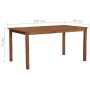 Garden table solid acacia wood 150x90x74 cm by vidaXL, Garden tables - Ref: Foro24-44105, Price: 149,88 €, Discount: %