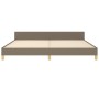 Estructura de cama con cabecero de tela gris taupe 200x200 cm de , Camas y somieres - Ref: Foro24-3125085, Precio: 266,13 €, ...