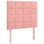 Box spring bed with pink velvet mattress 80x200 cm by , Beds and slatted bases - Ref: Foro24-3129182, Price: 323,68 €, Discou...