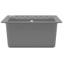 Fregadero de cocina de granito con un seno gris de vidaXL, Fregaderos - Ref: Foro24-142953, Precio: 158,89 €, Descuento: %