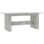 Mesa de comedor madera de ingeniería gris hormigón 180x90x76 cm de , Mesas de cocina y de comedor - Ref: Foro24-800472, Preci...