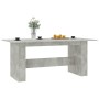 Mesa de comedor madera de ingeniería gris hormigón 180x90x76 cm de , Mesas de cocina y de comedor - Ref: Foro24-800472, Preci...