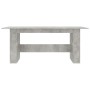 Mesa de comedor madera de ingeniería gris hormigón 180x90x76 cm de , Mesas de cocina y de comedor - Ref: Foro24-800472, Preci...