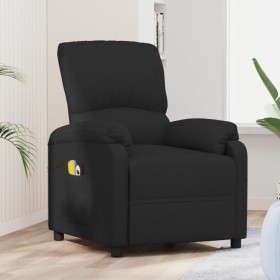 Black fabric elevating massage chair by , Electric massage chairs - Ref: Foro24-3129491, Price: 302,99 €, Discount: %