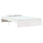 Estructura de cama madera maciza blanco 120x200 cm de , Camas y somieres - Ref: Foro24-814945, Precio: 117,35 €, Descuento: %