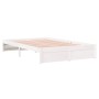 Estructura de cama madera maciza blanco 120x200 cm de , Camas y somieres - Ref: Foro24-814945, Precio: 117,35 €, Descuento: %