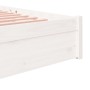 Estructura de cama madera maciza blanco 120x200 cm de , Camas y somieres - Ref: Foro24-814945, Precio: 117,35 €, Descuento: %