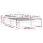 Estructura de cama madera maciza blanco 120x200 cm de , Camas y somieres - Ref: Foro24-814945, Precio: 117,35 €, Descuento: %