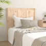 Solid pine wood bed headboard 105.5x4x100 cm by , Headboards and footboards - Ref: Foro24-818075, Price: 61,77 €, Discount: %