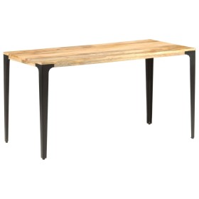 Solid mango wood dining table 140x70x76 cm by , Kitchen and dining tables - Ref: Foro24-286363, Price: 197,98 €, Discount: %