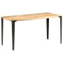 Solid mango wood dining table 140x70x76 cm by , Kitchen and dining tables - Ref: Foro24-286363, Price: 197,80 €, Discount: %