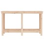 Solid pine wood workbench 140x50x80 cm by , Work tables - Ref: Foro24-822506, Price: 107,90 €, Discount: %