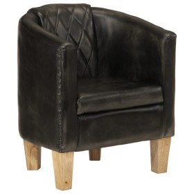 Gray genuine leather armchair by , Armchairs - Ref: Foro24-359641, Price: 274,99 €, Discount: %