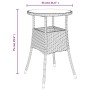 Garden table and chairs 5 pieces and gray synthetic rattan cushions by , Garden sets - Ref: Foro24-3187419, Price: 329,99 €, ...