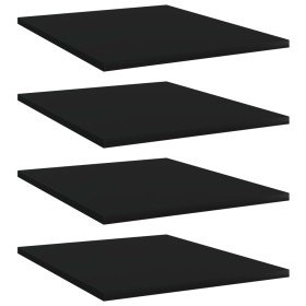 Shelf shelves 4 pcs black plywood 40x50x1.5 cm by , Shelves - Ref: Foro24-805188, Price: 31,99 €, Discount: %