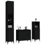 Set de muebles de baño 3 piezas madera contrachapada negro de , Muebles de baño - Ref: Foro24-3185544, Precio: 215,65 €, Desc...