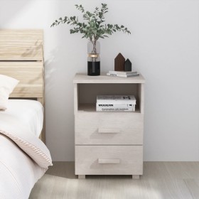 HAMAR bedside table solid white pine wood 40x35x62 cm by vidaXL, Nightstands - Ref: Foro24-340413, Price: 60,99 €, Discount: %