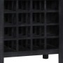 Black solid mango wood wine rack 56x35x75 cm by , Wine racks - Ref: Foro24-247987, Price: 135,01 €, Discount: %