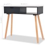 Solid pine wood console table 80x30x72 cm black by vidaXL, Side tables - Ref: Foro24-244738, Price: 88,71 €, Discount: %