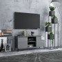 TV cabinet with glossy gray metal legs 103.5x35x50 cm by , TV Furniture - Ref: Foro24-805976, Price: 63,02 €, Discount: %