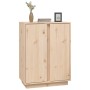 Aparador de madera maciza de pino 60x35x80 cm de , Aparadores - Ref: Foro24-814489, Precio: 70,93 €, Descuento: %