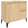 Armario de baño madera contrachapada roble Sonoma 65x33x60 cm de , Muebles de baño - Ref: Foro24-819831, Precio: 78,88 €, Des...